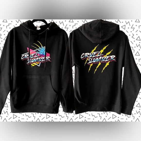 Cruel Slumber Nightmare on Elm Street Freddy Krueger 80s Retrowave Hoodie - Picture 2 of 6